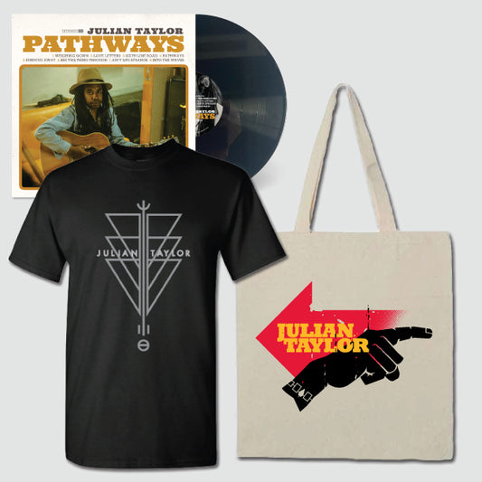 Pathways Bundle - Vinyl, Black Tee, Tote Bag